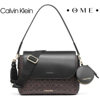 Cartera Calvin Klein Brown Logo + monedero