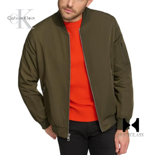 Casaca Calvin Klein Bomber Verde Olivo Talla M