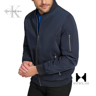 Casaca Calvin Klein Bomber Azul Noche Talla XL