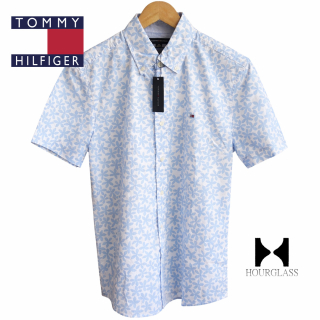 Camisa Tommy Hilfiger Celeste Print Talla S
