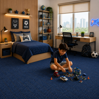 ALFOMBRA MODELO ADVENTURE COLOR 3336 AZUL M2