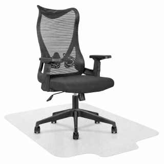 SILLA MADRID  BLACK +PROTECTOR DE PISO TRANSPARENTE
