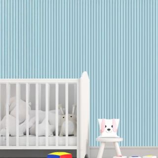 WALL PANEL WPC  PARA INTERIOR ACANALADO  DELGADO COLOR AZUL PASTEL