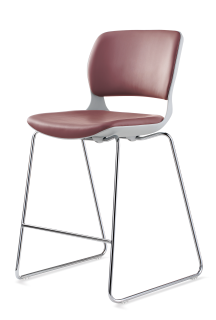 SILLA BAR ACE ALTA COLOR BORGOÑA