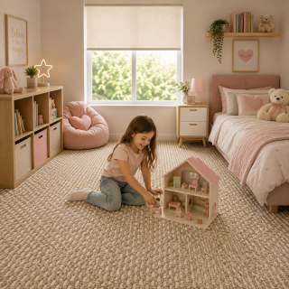 ALFOMBRA RESIDENCIAL RIO COLOR 5513 BEIGE M2