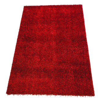 Alfombra decorativa Modelo Shaggy Deep color Rojo Medida 1.60x2.30