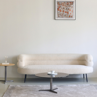 SOFA 3 CUERPOS RAFAELLA TELA BLANCO