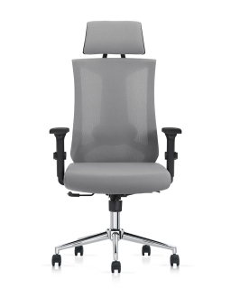 SILLA GIRATORIA ERGONOMICA EJECUTIVA DALLAS COLOR GREY