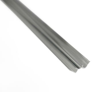 PERFIL ALUMINIO INTERIOR PARA PANEL SPC TIPO MÁRMOL COLOR PLATEADO