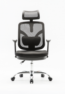 SILLA GIRATORIA ERGONOMICA EJECUTIVA NEW SMART COLOR BLACK