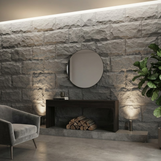 PANEL DE PIEDRA CINCELADA GRIS 600x1200x50mm-1 PIEZA