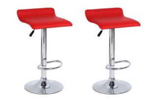 SET X 2 SILLA DE BAR GIRATORIO VALENCIA COLOR  ROJO