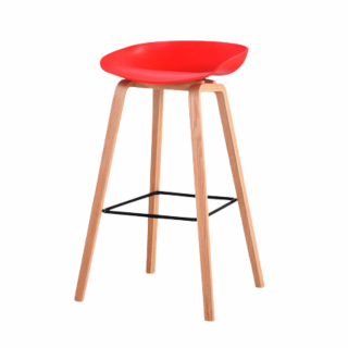 SILLA DE BAR ARUBA COLOR ROJO