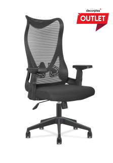 SILLA GIRATORIA ERGONOMICA EJECUTIVA MADRID COLOR NEGRO - PRODUCTO DE EXHIBICIÓN