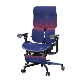 SILLA GAMER PREMIUM XALLKING X3 PRO LUCES RGB MARCO AZUL Y VIOLETA