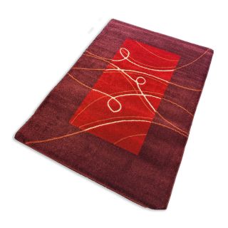Alfombra decorativa Modelo Aroma color Guinda Medida 1.20x1.80