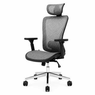 SILLA GIRATORIA ERGONOMICA GERENCIAL LONDRES  COLOR GREY