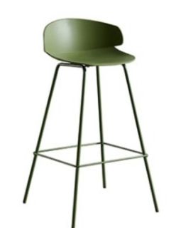 SILLA DE BAR ALTO VENECIA FIJO COLOR VERDE