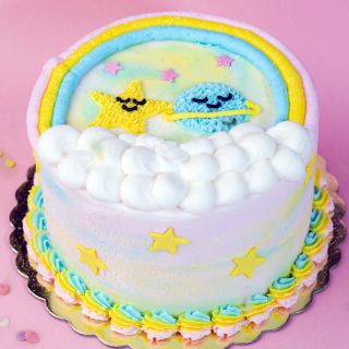 mini torta temática arcoiris