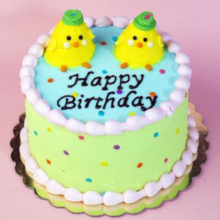 mini torta temática pollitos