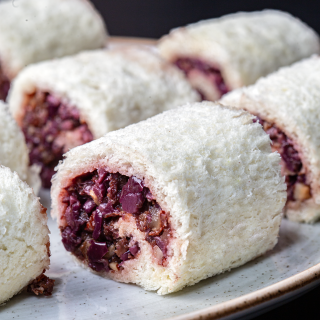 enrolladito aceituna pasa pecanas