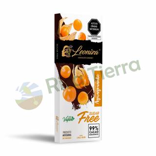 CHOCOLATE SIN AZUCAR CON AGUAYMANTO X 50G LEONIZA