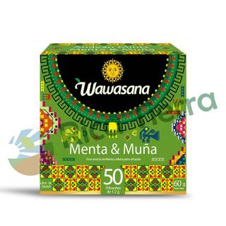 MENTA Y MUÑA X 50 FILTRANTES WAWASANA