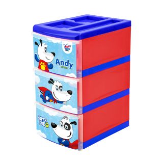 ORGANIZADOR PRAKTICO X 3 NIVELES ANDY - AZUL