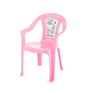 SILLA KINDER NIÑA UNICORNIO - ROSADO