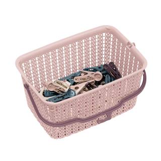 CANASTILLA KHIPU 3.8 L + 48 GANCHOS CAIMÁN - ROSADO