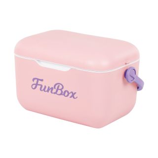COOLER FUNBOX 12L - ROSADO PASTEL C/ VIOLETA CLARO