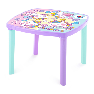 MESA KINDER NIÑA UNICORNIO - VIOLETA