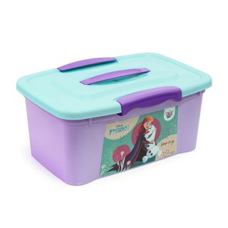 CAJA ULTRAFORTE 6.5 L  REYPLAST DISNEY FROZEN - TAPA TURQUESA