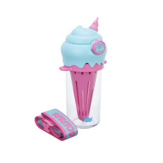 BEBETODO GLACY 460 ML - CELESTE C/  FUCSIA
