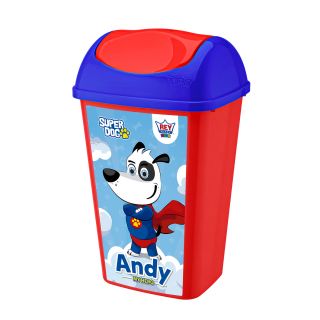 PAPELERA GALAX # 15 DECORADA - ANDY