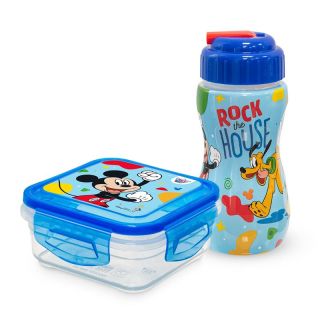 SET DISNEY MICKEY (BEBETODO DISNEY 350 ML SORBETE NIÑO+TAPER DECCO 500ML MICKEY)