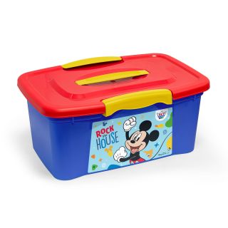 CAJA ULTRAFORTE 6.5 L REYPLAST - DISNEY MICKEY - AZUL TAPA ROJA
