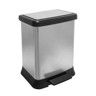 PAPELERA LEXUSS 40L METALIZADA