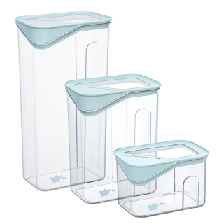 SET ORGANIZADOR PRISMA 3 PIEZAS - TURQUESA