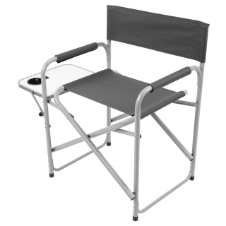 SILLA PLEGABLE CAMPING DIRECTOR CON MESA ADVENTURE GRIS - NATIONAL GEOGRAPHIC