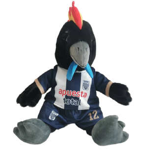 PELUCHE GRANDE GALLO NEGRO 35 CM – ALIANZA LIMA