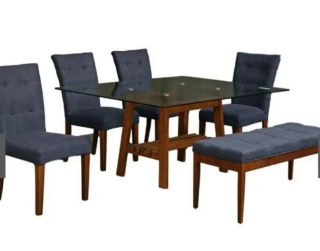 MP COMEDOR 4 SILLAS+ BANQUETA SAVONA