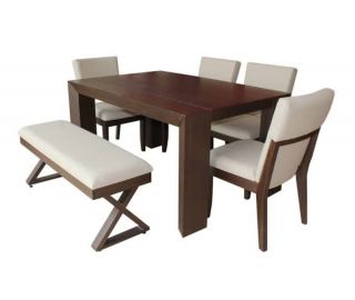 MP COMEDOR 4 SILLAS+ BANQUETA MARINETTE