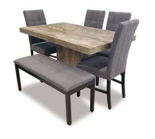 MP COMEDOR 4 SILLAS+ BANQUETA VERONA