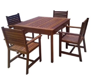 MP COMEDOR DE TERRAZA CHATT 4 SILLAS