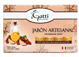 Jabón Artesanal Aroma Coco x 150 g Gatti