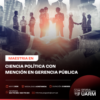 Matrícula - Maestría en Ciencia Política con mención en Gerencia Pública