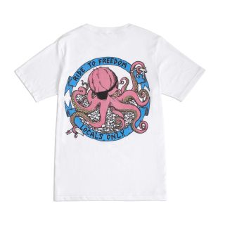 Polo manga corta locals only blanco