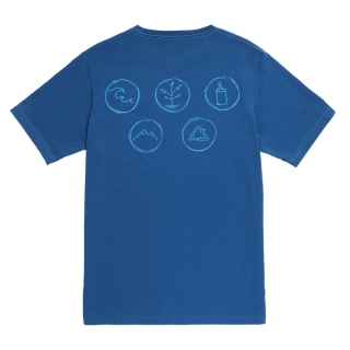 Polo manga corta VIDA RTF azul