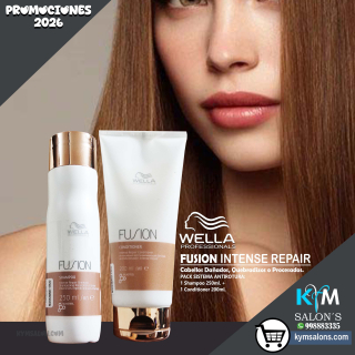 PACK: SHAMPOO 250ML. + CONDITIONER 200ML. FUSION INTENSE REPAIR WELLA Codwefus